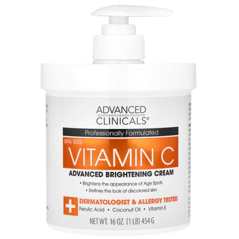 Advanced Clinicals Vitamin C Brightening Cream 454g