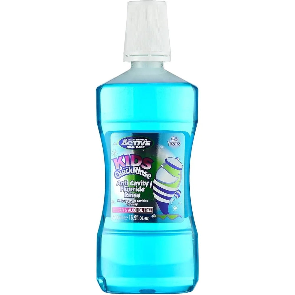 Beauty Formulas Active Kids Quick Rinse Anti-Cavity Fluoride Mouthwash 500ml