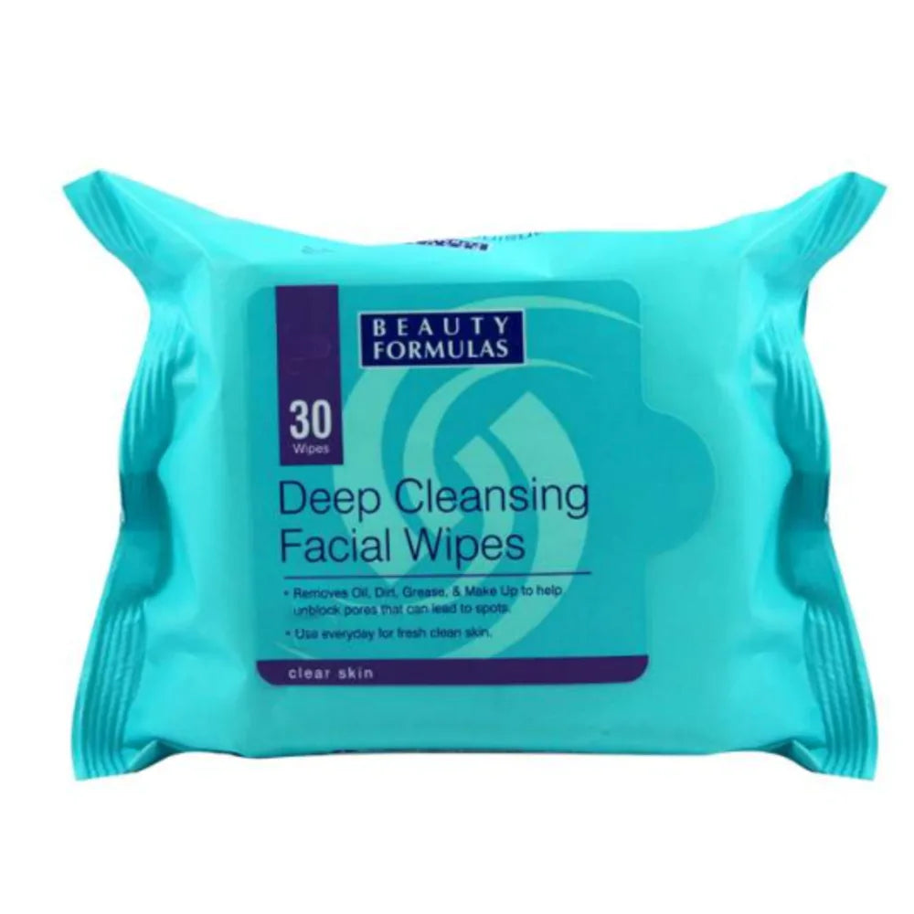 Beauty Formulas Deep Cleansing Facial Wipes x30