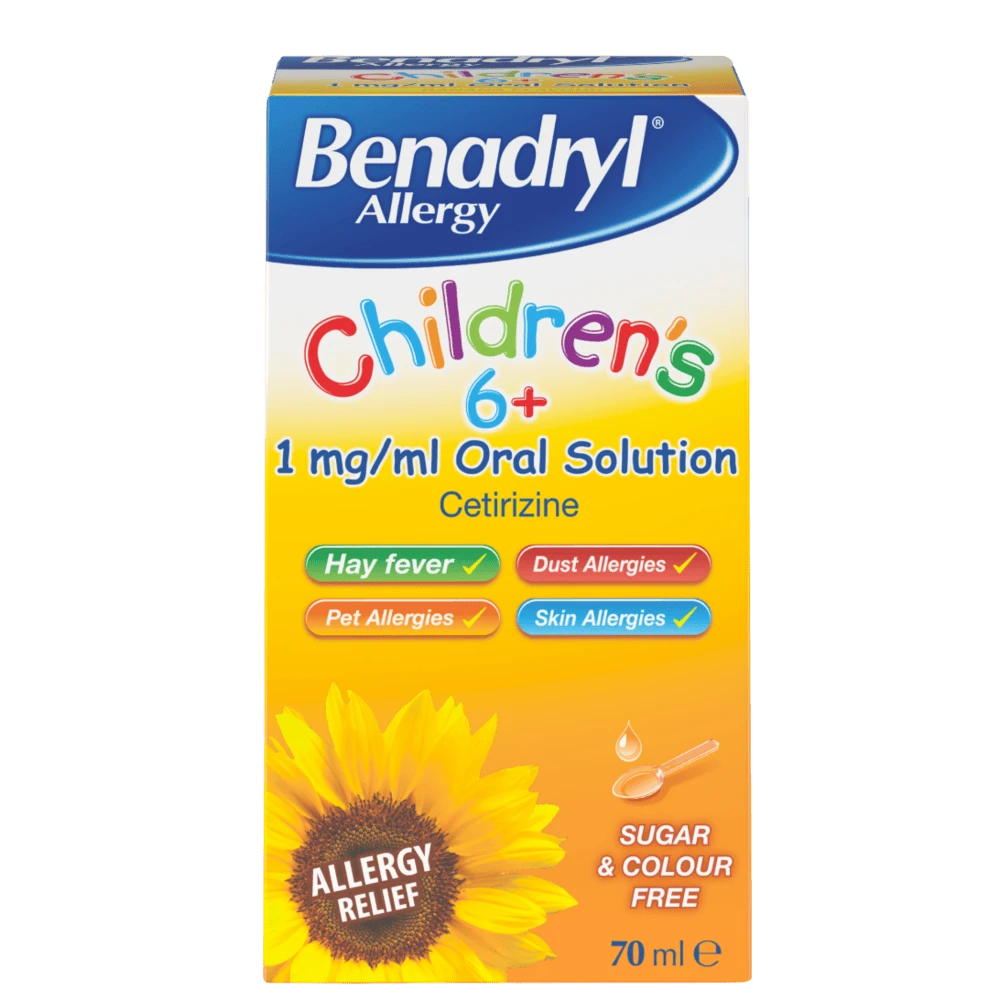 Benadryl Allergy Children’s 1mg/ml Oral Solution 70ml