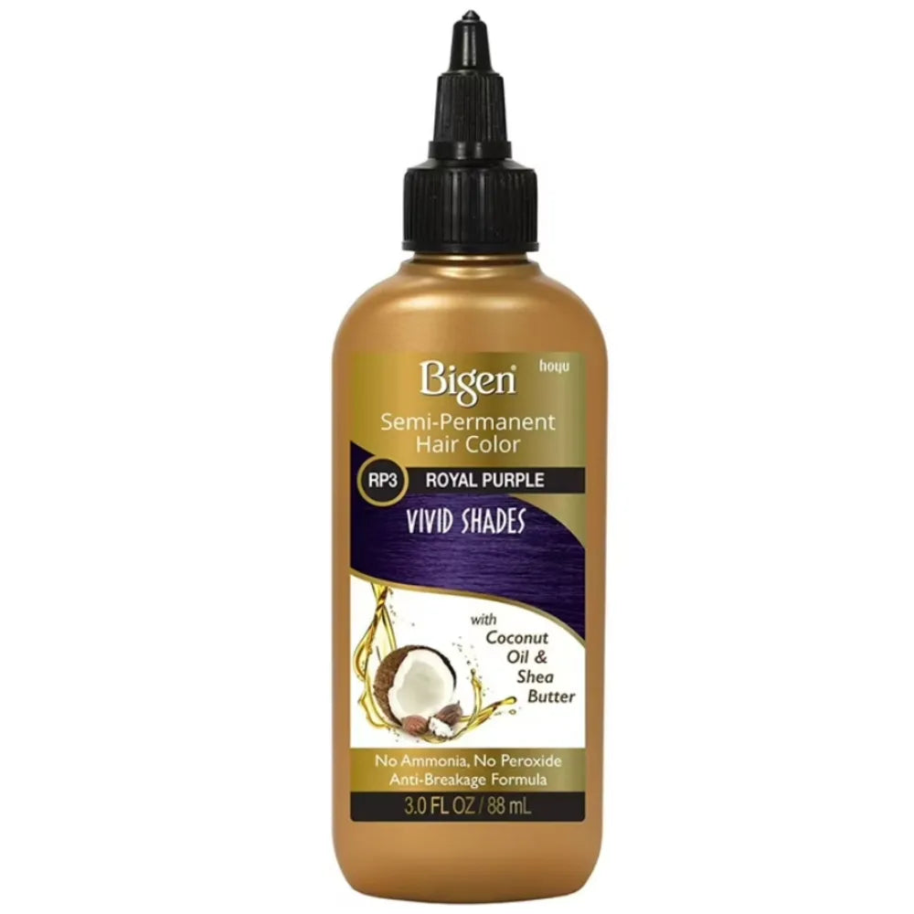 Bigen Semi-Permanent Hair Color Vivid Shades Roy Purple RP4 88ml