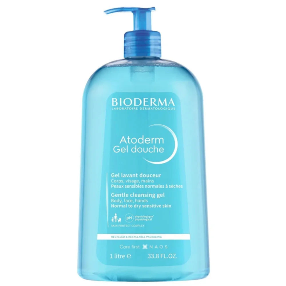 Bioderma Atoderm Gel Douche Gentle Cleansing Gel 1ltr