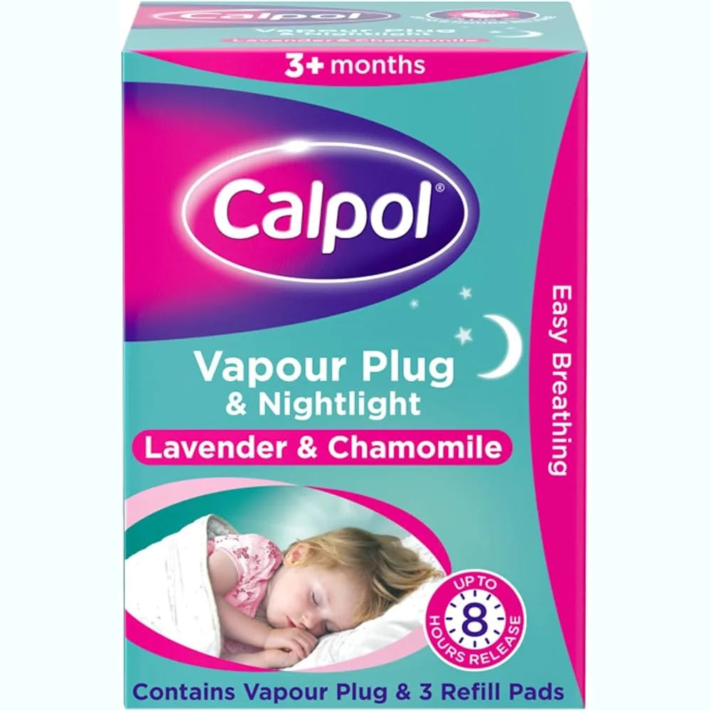 Calpol Vapour Plug Nightlight Lavender & Chamomile x3 Refill Pads