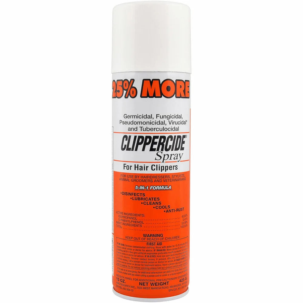 Clippercide Spray For Hair Clippers 15oz