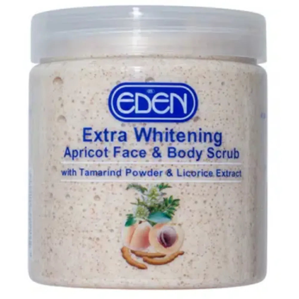 Eden Extra Whitening Apricot Face & Body Scrub 500g