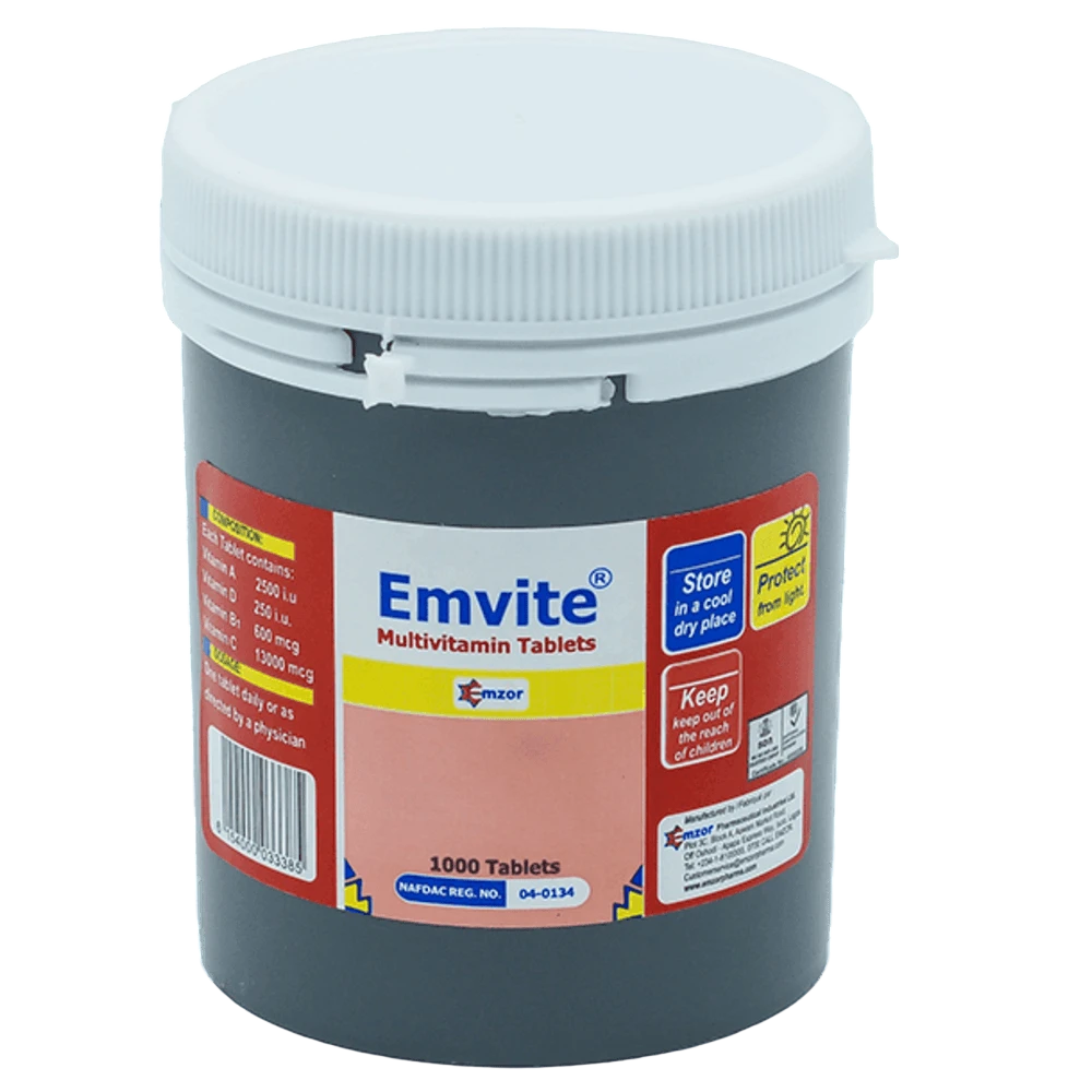 Emvite Multivitamin 100Mg X1000