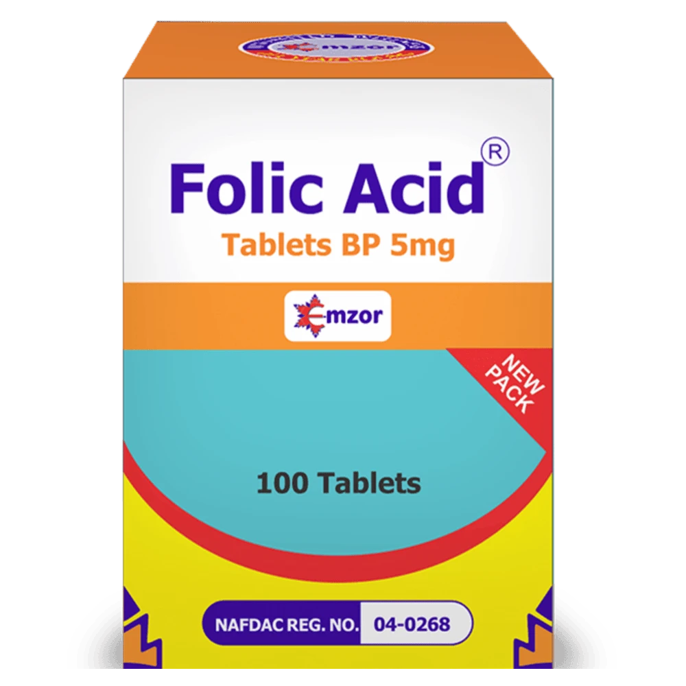 Emzor Folic Acid Tablets x100