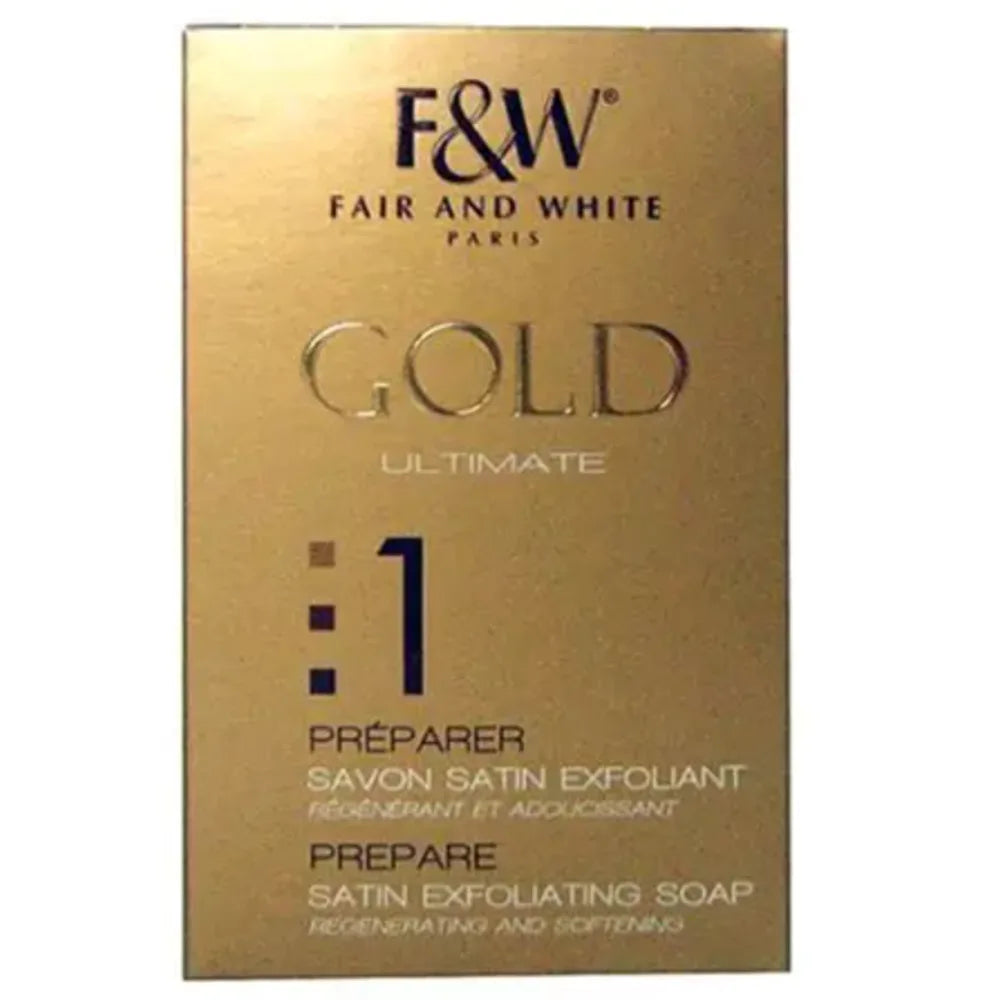 Fair & White Gold Satin Exfoliating Soap 200g