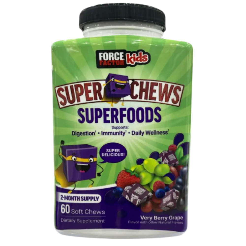 Force Factor Kids Super Chews Superfoods Soft Chews x60