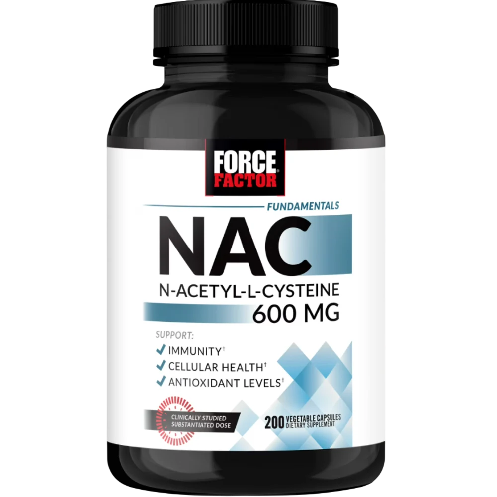Force Factor N-Acetyl-L-Cysteine 600mg Capsules x200