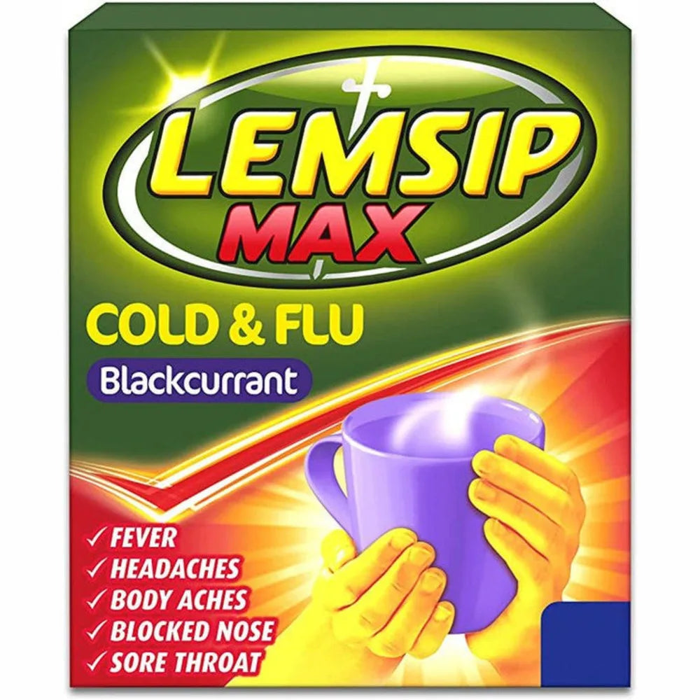 Lemsip Max Cold & Flu Blackcurrant x5