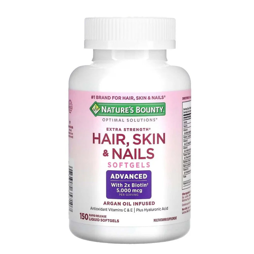 Nature's Bounty Extra Strength Hair, Skin and Nails Gummies x150