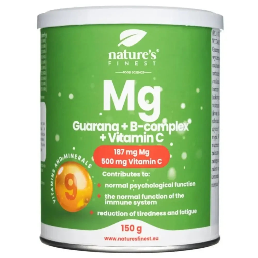 Nature's Finest Mg Guarana + B-complex + Vitamn C 150g Drink