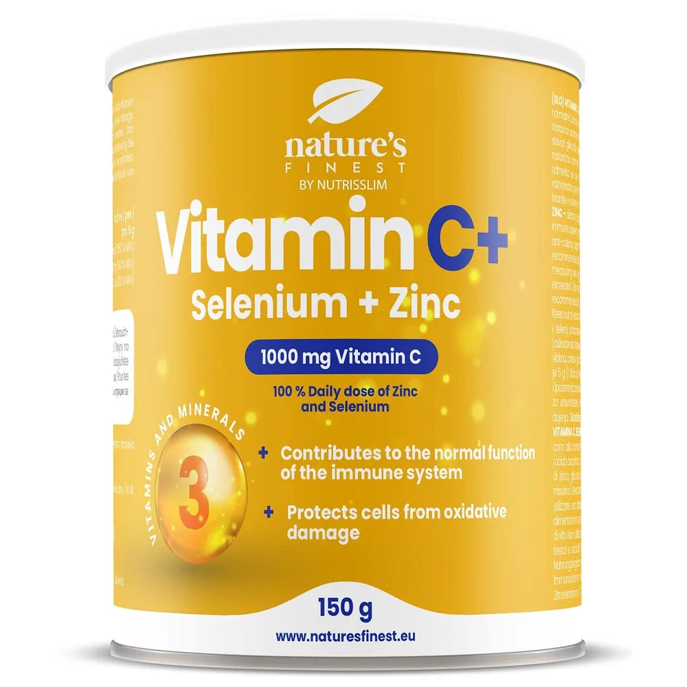 Nature's Finest Vitamin C+ Selenium + Zinc (1000mg Vitamin C) 150g Drink Mix