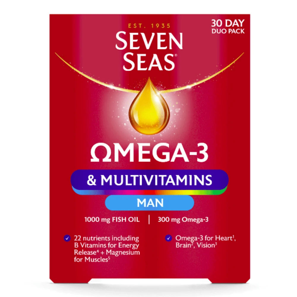 Seven Seas Omega-3 & Multivitamins Man x60