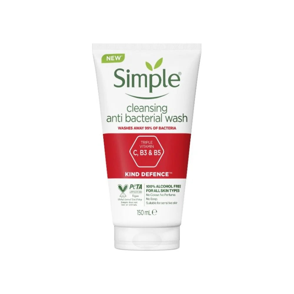 Simple Cleansing Antibacterial Facial Wash 150ml