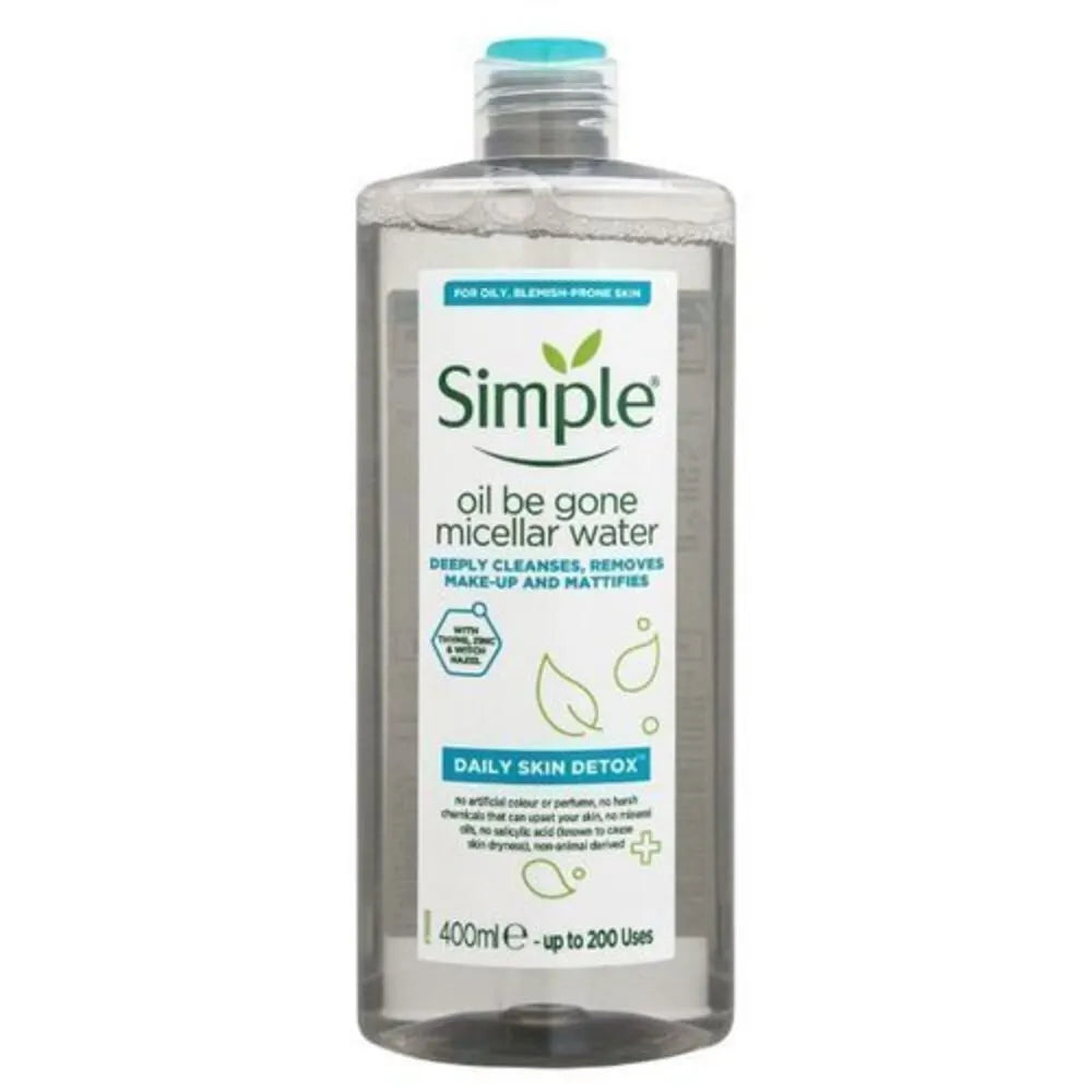 Simple Oil be Gone Miscellar Water 400ml