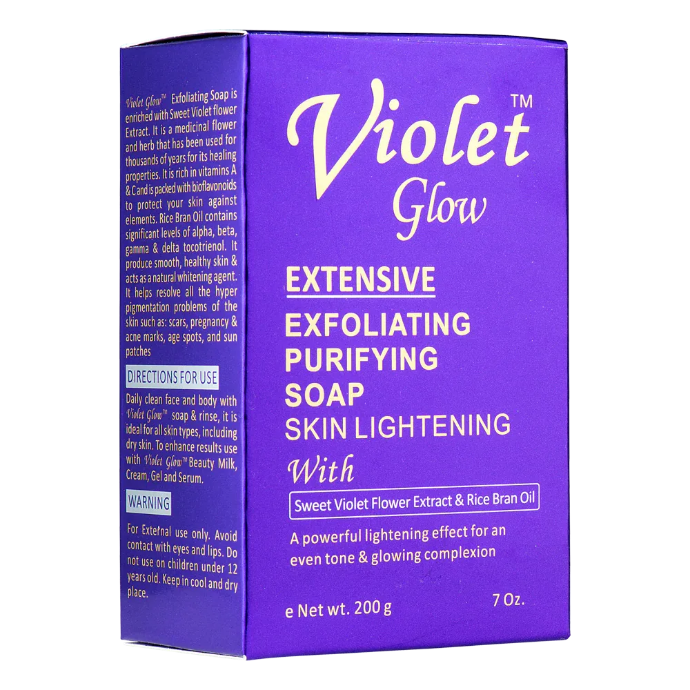 Violet Glow Exfoliating Purifying Soap 200g