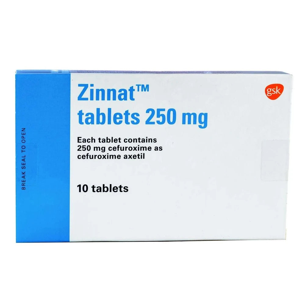 Zinnat (Cefuroxime Axetil) 250mg Tabs x10