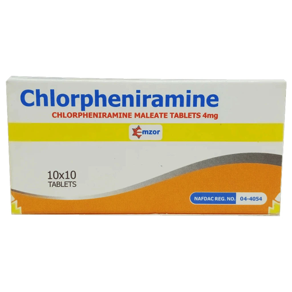 Chlorpheniramine (Emzor) 4mg Tablet Blister x100