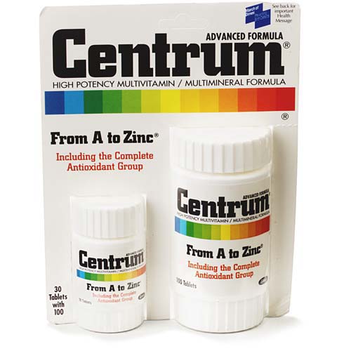 Centrum A-Zinc Tablets X 130