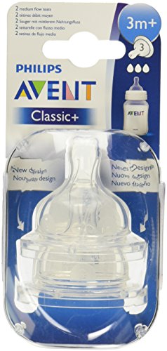 Avent Classic Teat Medium Flow 0m+ x 2