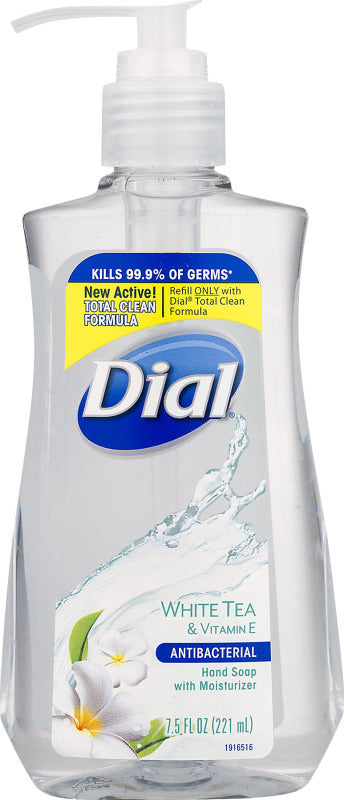 Dial Antibacterial Liquid Hand Soap White Tea 7.5 Fl Oz