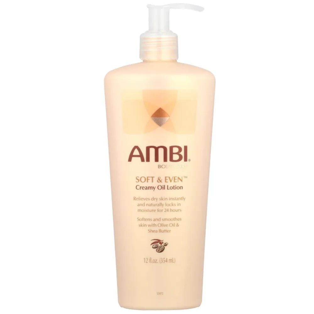 Ambi Body Care Soft & Even Creamy Oil Lotion 12oz