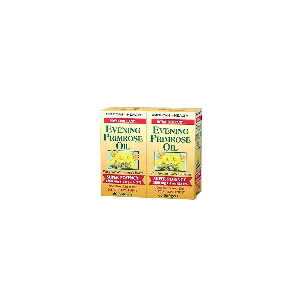 American Health Evening Primrose Oil 1300 mg 2×60 Softgels