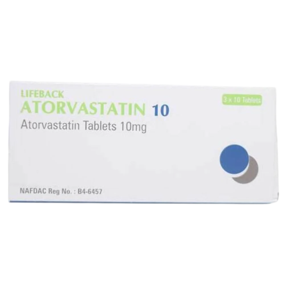 Atorvastatin 10 Lifeback 10mg