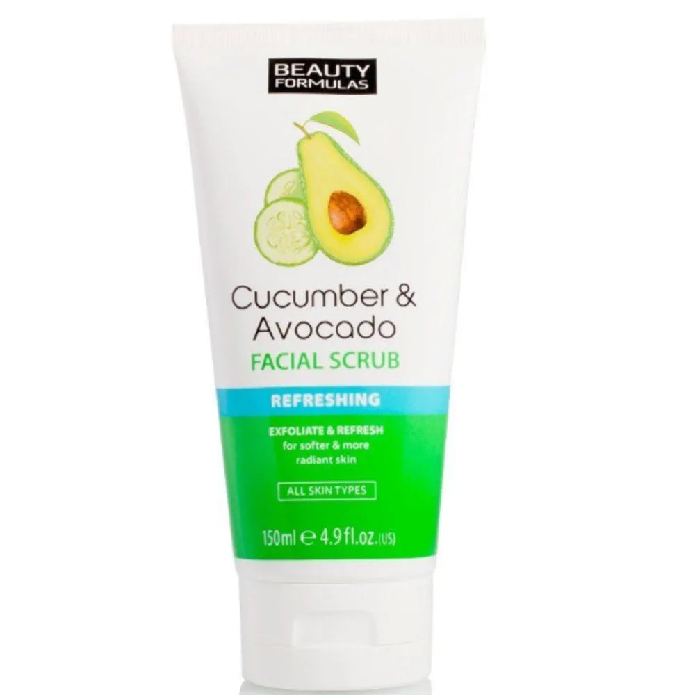 Beauty Formulas Cucumber & Avocado Scrub 150ml