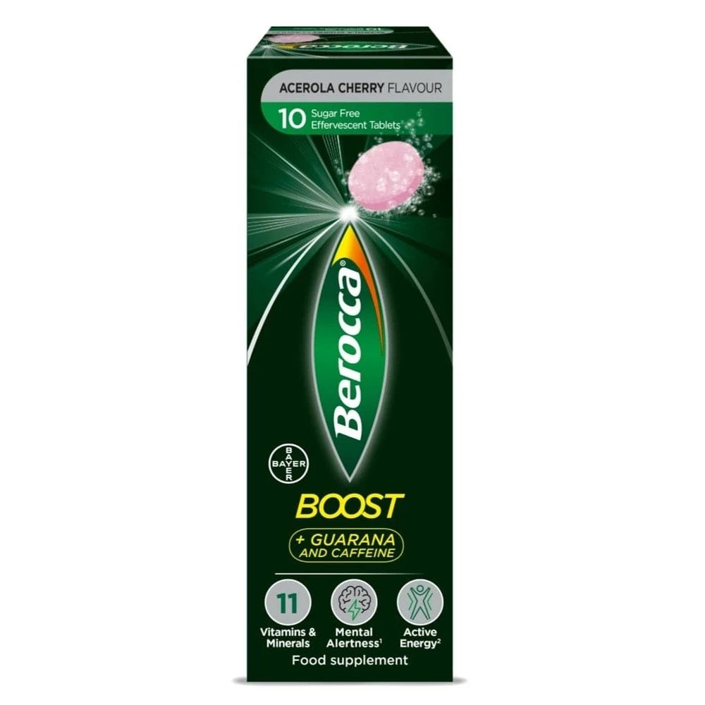 Berocca Boost Effervescent Acerola Cherry Tablets x10