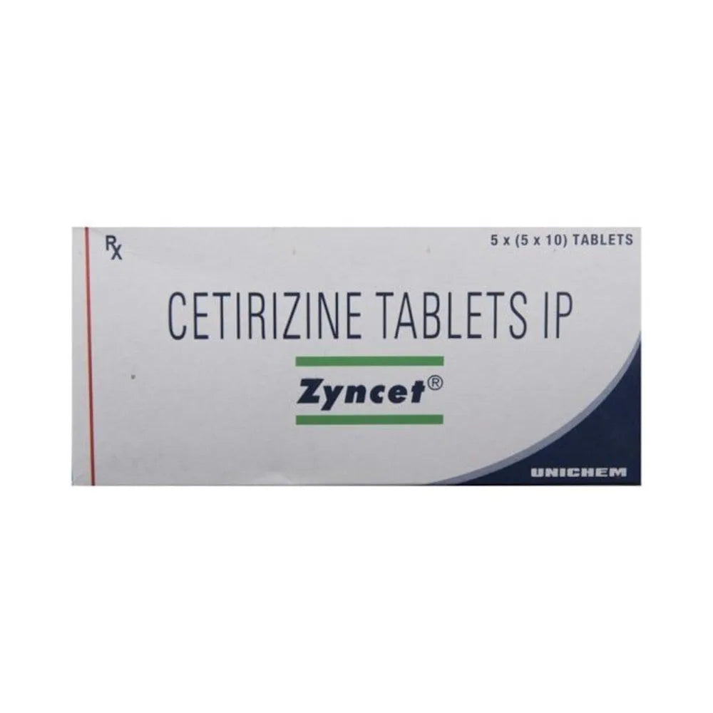 Zyncet Cetrizine 10Mg X50