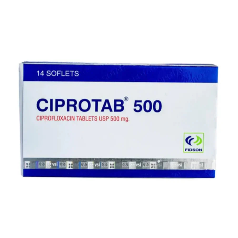 Ciprotab Ciprofloxacin 500mg Tabs x14