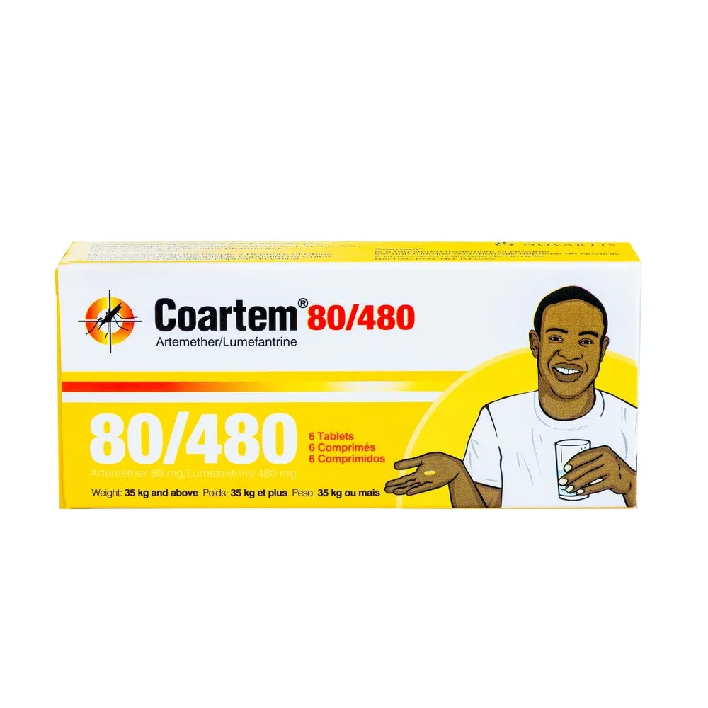 Coartem artemether 20mg + lumefantrine 120Mg X24