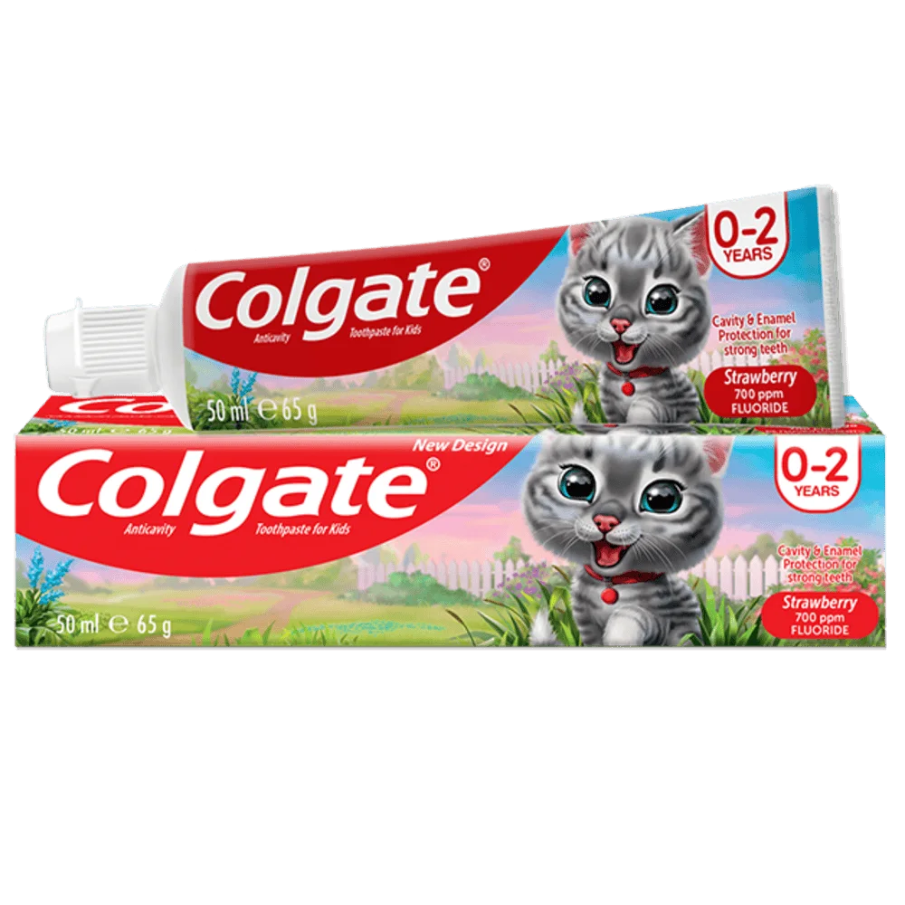 Colgate 0-2yrs Strawberry Flavored Toothpaste 65g