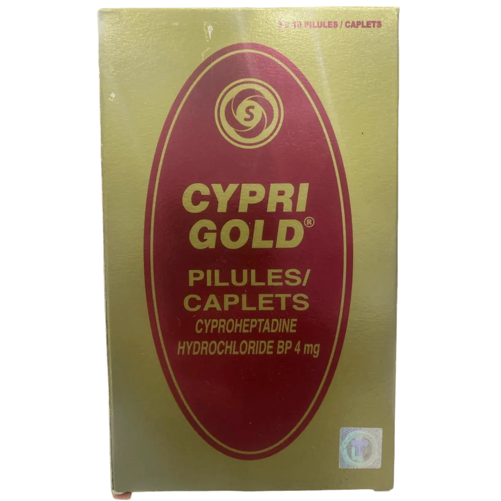 Cypri Gold Cyproheptadine Hydrochloride 4mg x30