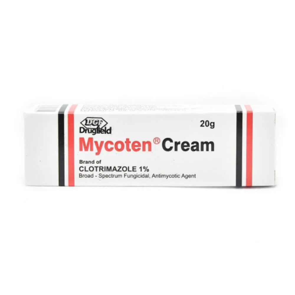 DGF Mycoten Cream (Clotrimazole 1%) 20g