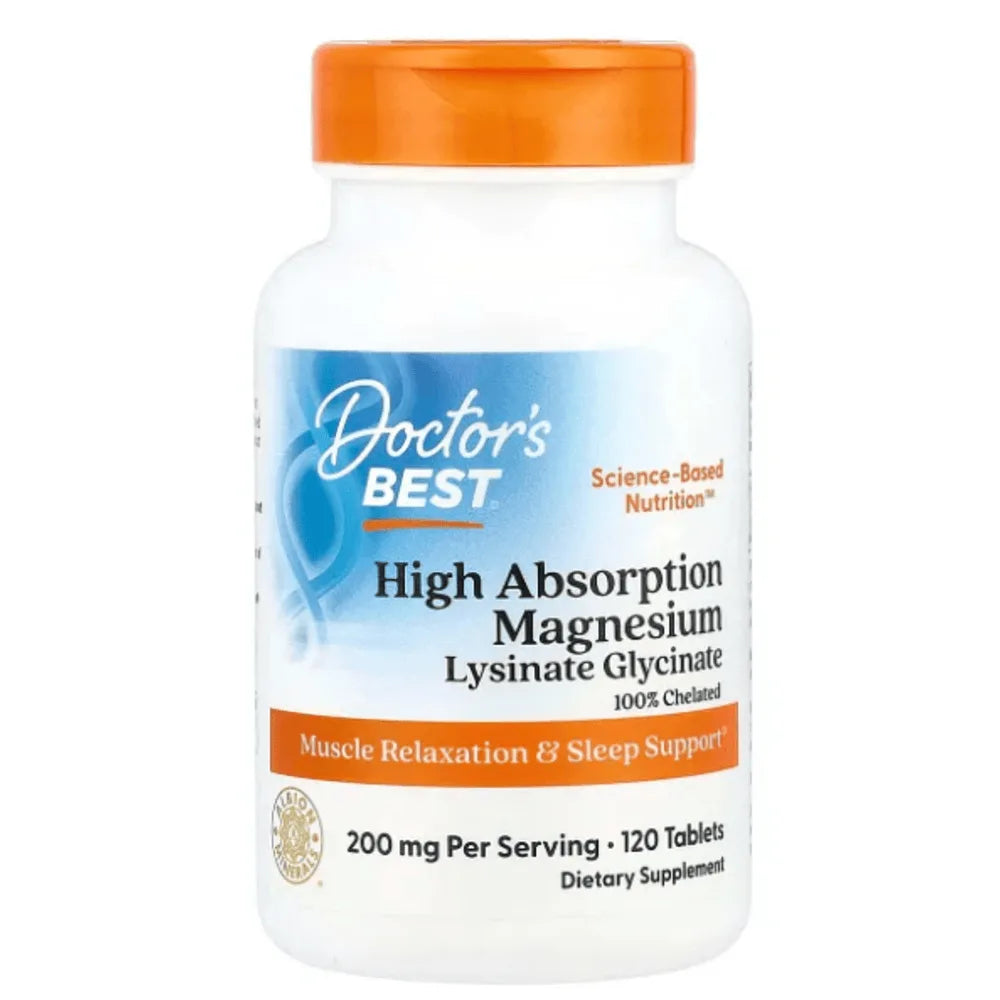 Doctor's Best High Absorption Magnesium 200mg Tablet x120