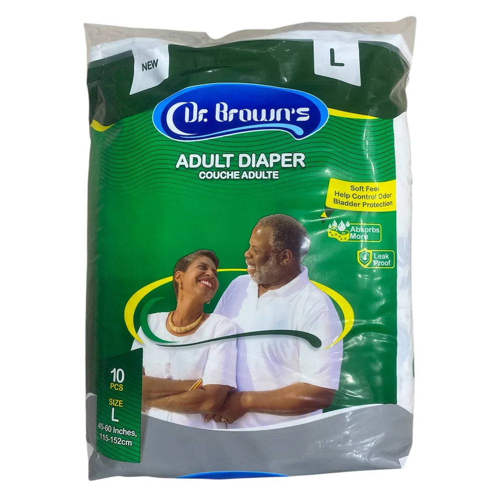 Dr. Brown's Adult Diapers Large x10