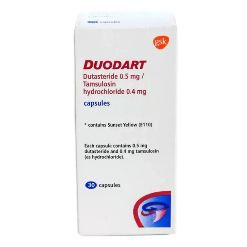 Duodart (Dutasteride/Tamsulosin) 0.5mg/0.4mg Caps x30
