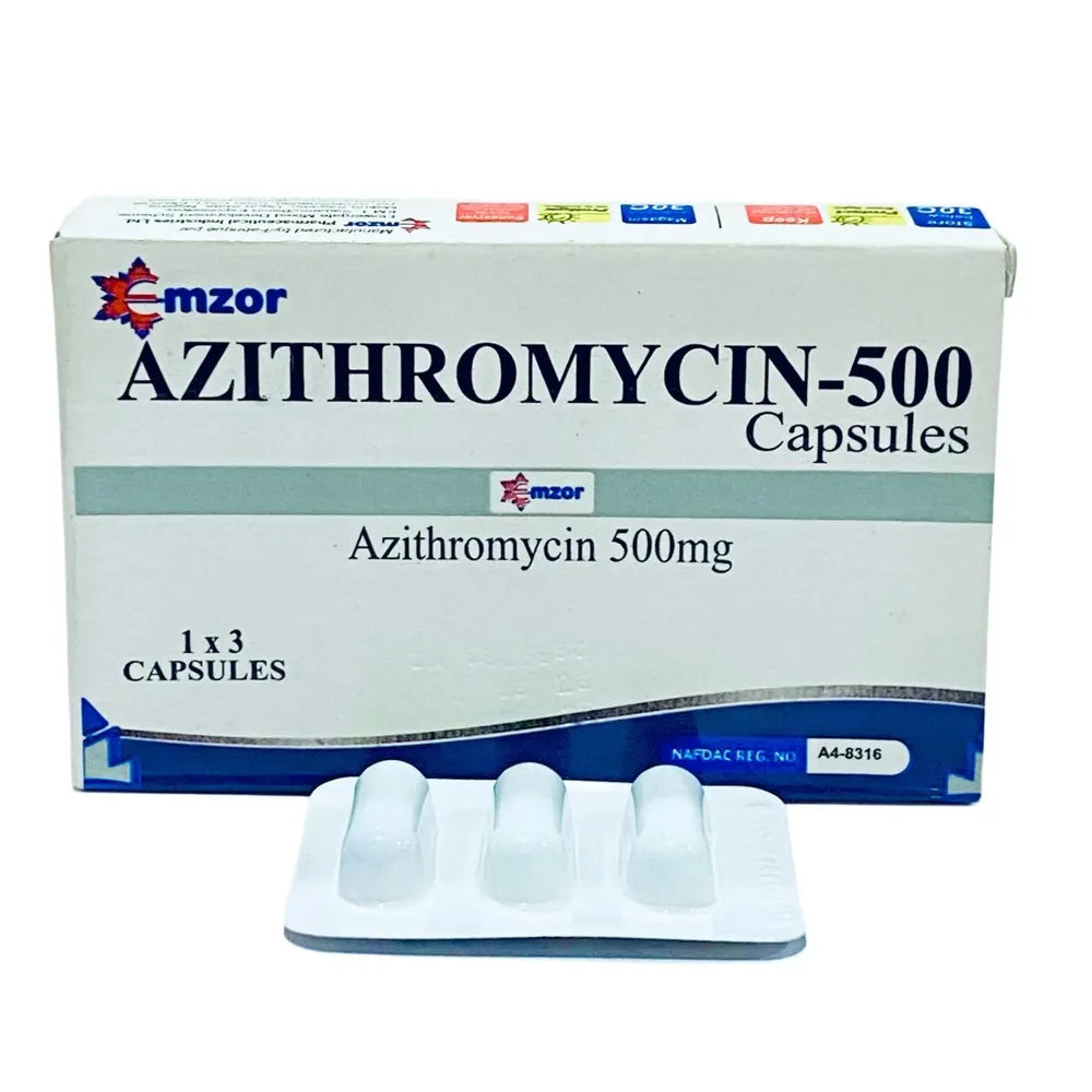 Emzor Azithromycin 500mg x3