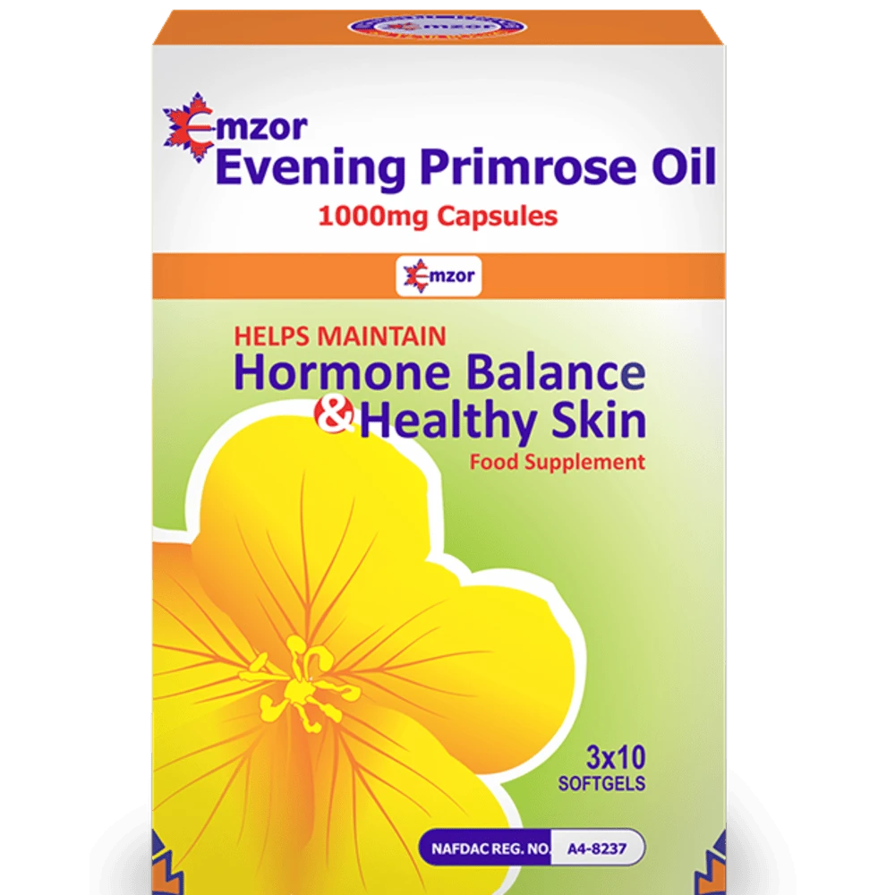 Emzor Evening Primrose Oil 1000mg x30 Softgels