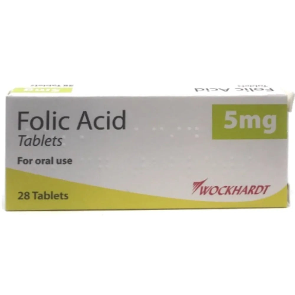 Folic Acid Workherdt 5mg Tablets x28