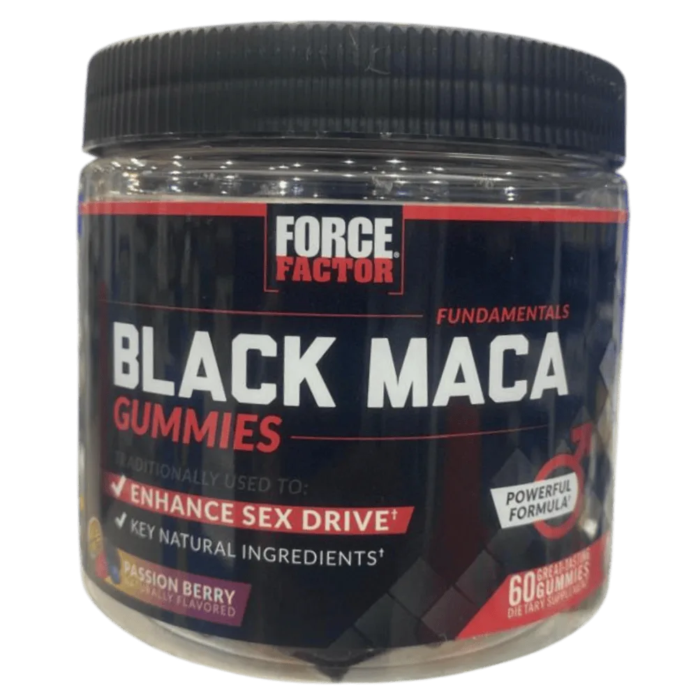 Force Factor Black Maca Passion Berry Gummies x60
