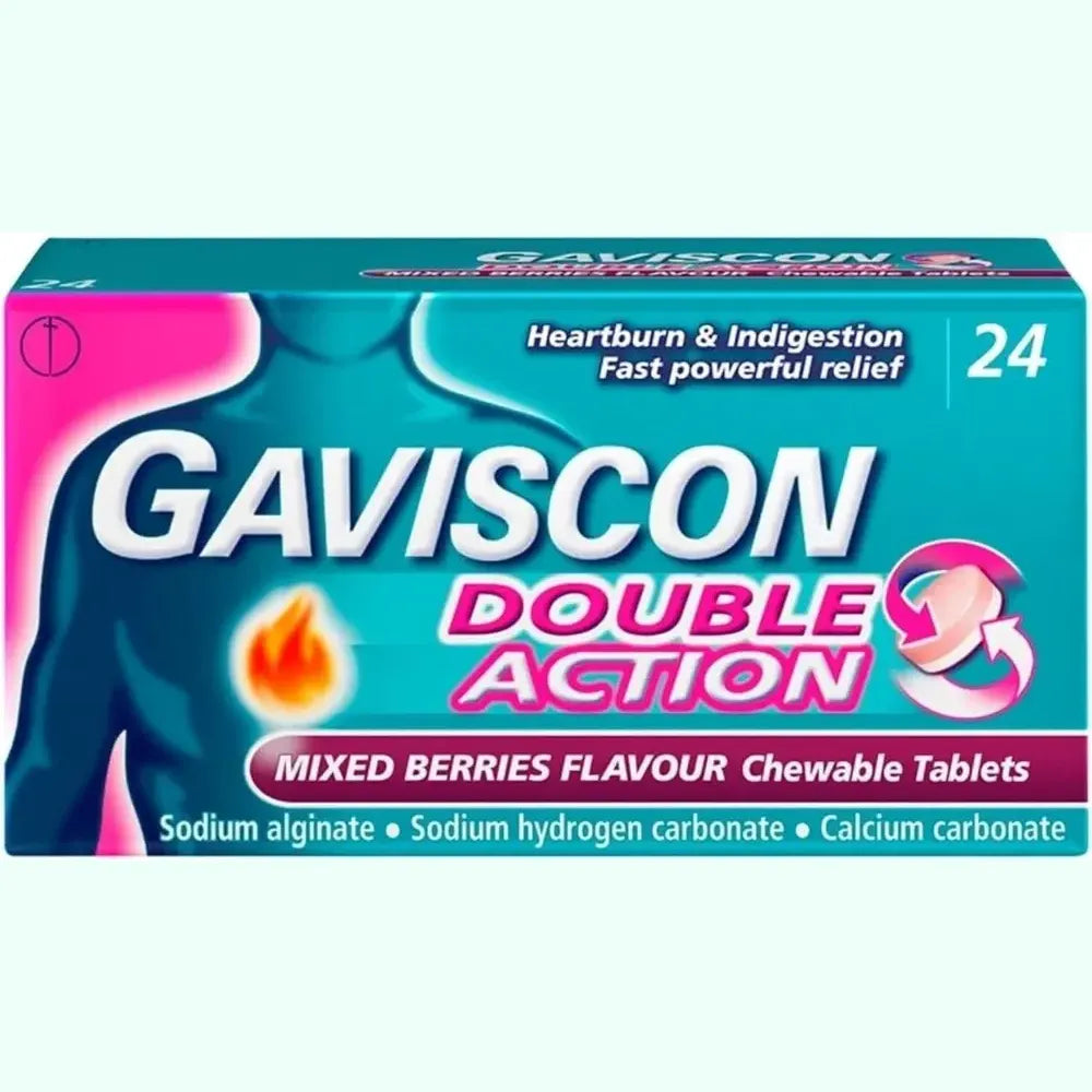 Gaviscon Double Action Mixed Berries Flavour Tablet x24