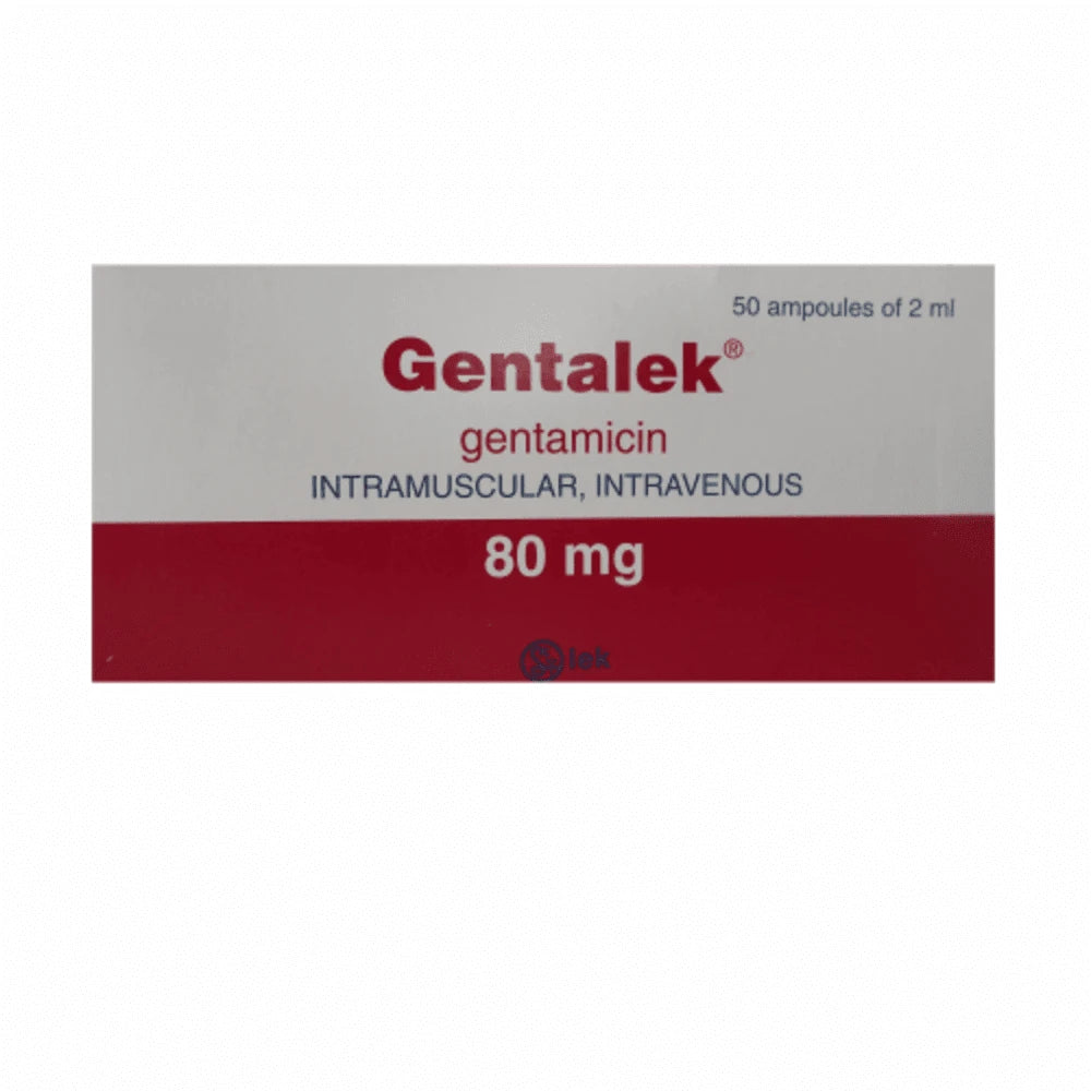 Gentalek Gentamicin 80mg/2ml x50