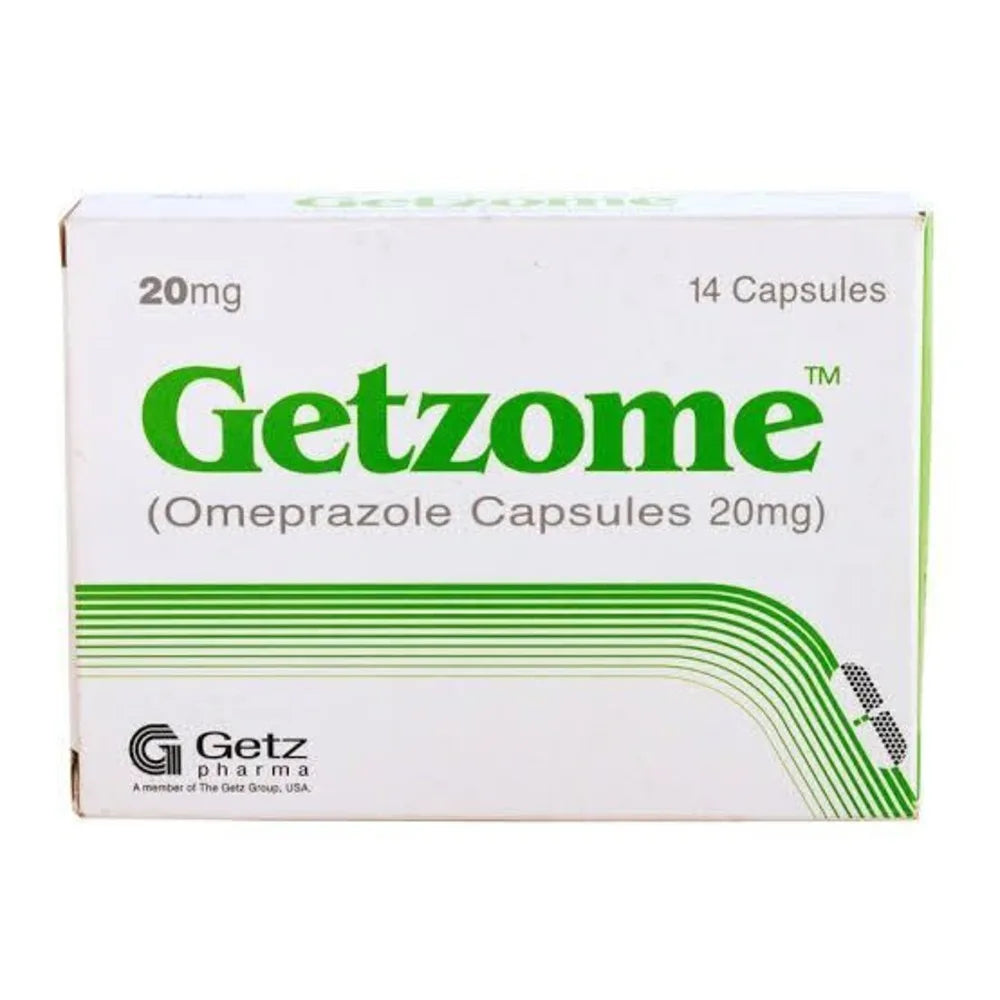 Getzome Omeprazole 20mg x14