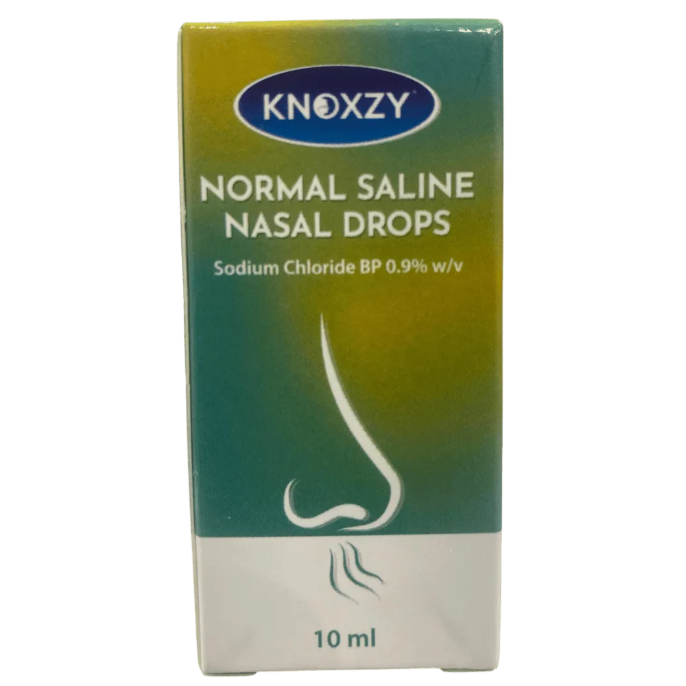 Knoxzy Normal Saline Nasal Sodium Chloride BP 0.9% 10ml Drops