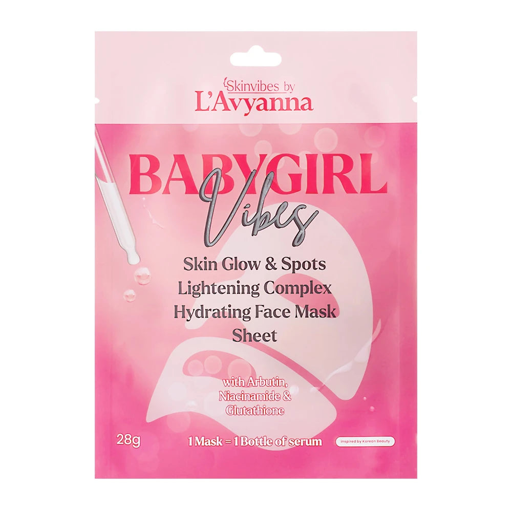 L'Avyanna Baby Girl Vibes Face Mask Sheet - 4 Masks